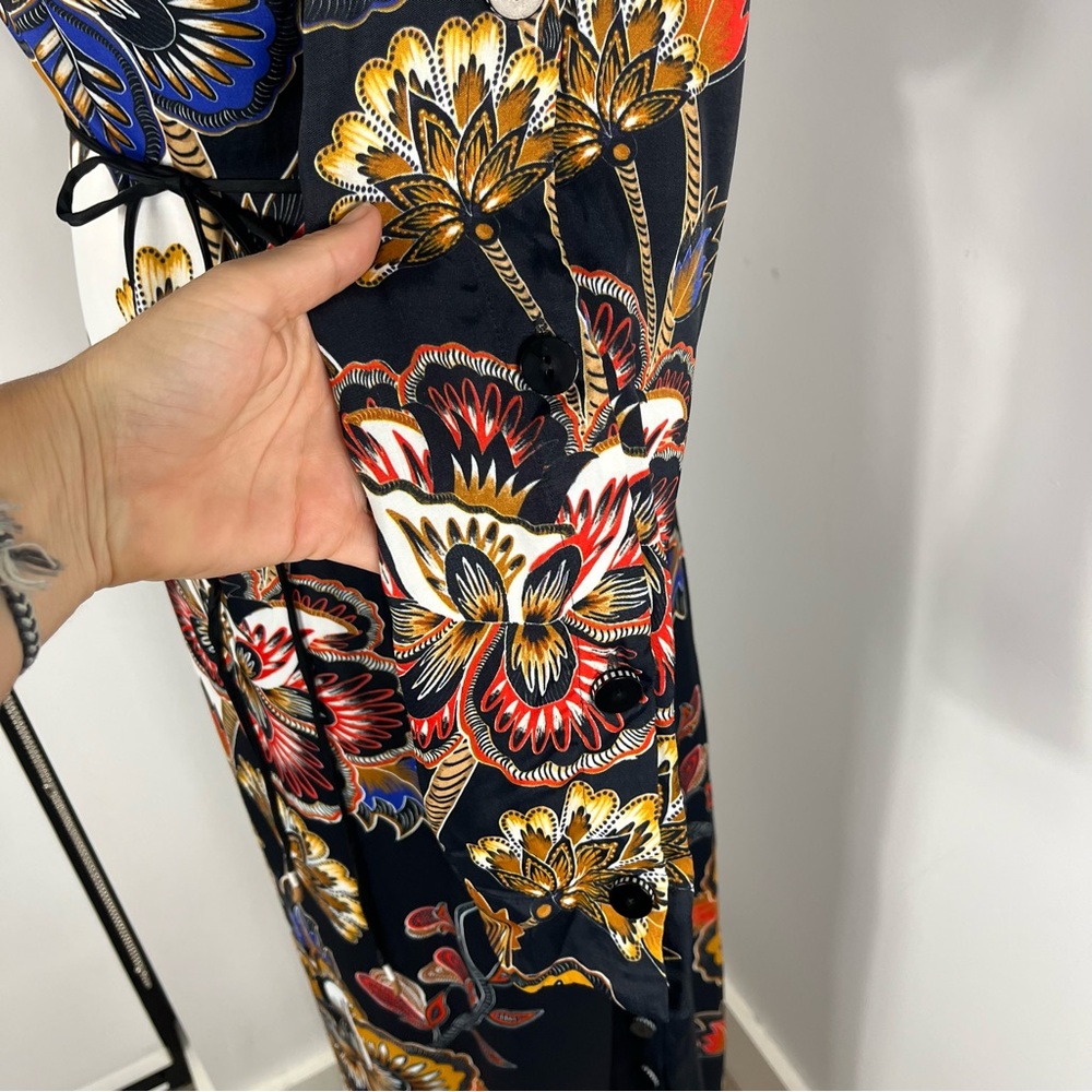 Farm Rio Maxi floral long sleeve dress - Picture 9 of 11